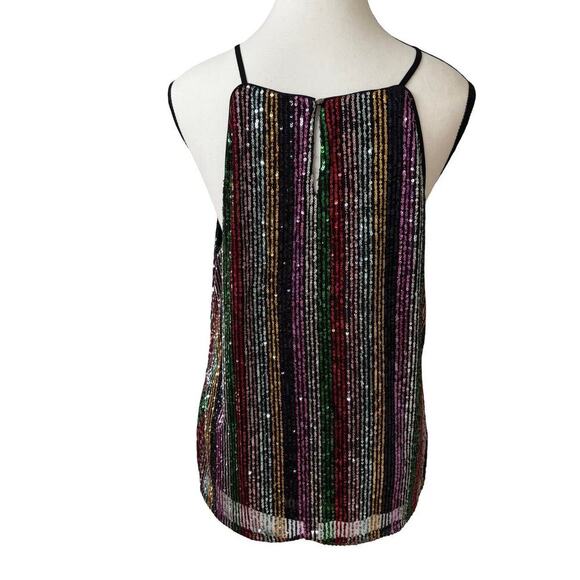 Y2K VTG. INC SEQUIN PARTY TOP BLOUSE X LARGE. - Picture 7 of 8